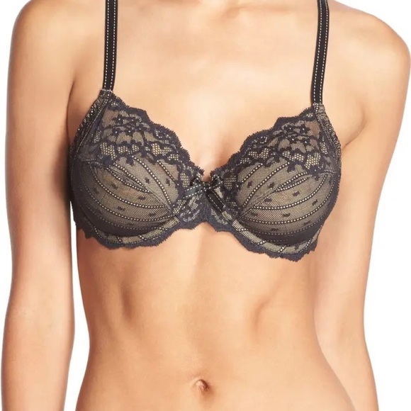 NWOT Chantelle Rive  Gauche Full Coverage Underwire Bra 40D - Picture 1 of 5